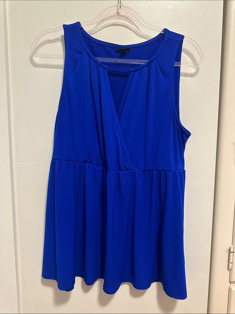 Torrid Royal Blue Sleeveless V-Neck Top